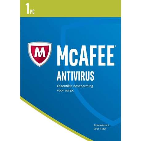 McAfee AntiVirus 1-PC 1 jaar