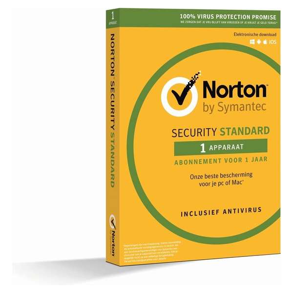SYMANTEC Norton Security Standard 3.0 NL 1 user 1 year(P)