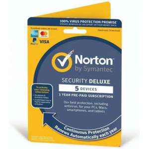 Symantec Norton Security Deluxe 1 User 5 Devices OEM