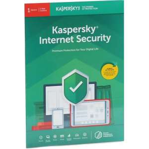 Kaspersky Internet Security (Flatpack) 2020 1PC,1Year Multilingual (Englisch/Deutsch)
