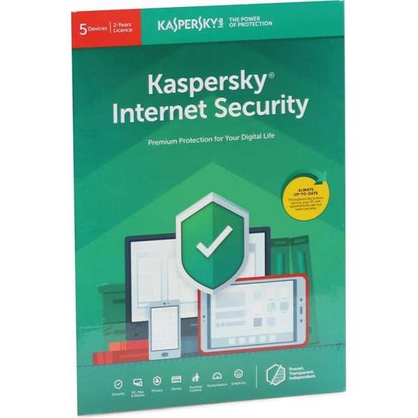 Kaspersky Internet Security | 5 Apparaten | 2 Jaar | Engelse verpakking | Alle Europese talen