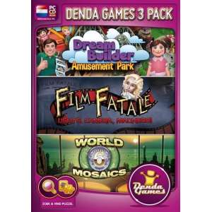 Denda Games 3 Pack: Amusement Park + Film Fatale: Lights, Camera, Madness + World Mosaics 6 - Windows
