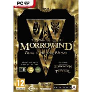 The Elder Scrolls 3, Morrowind, Game Of The Year (Morrowind + Bloodmoon En Tribunal Add-Ons ) (Dvd-Rom) - Windows