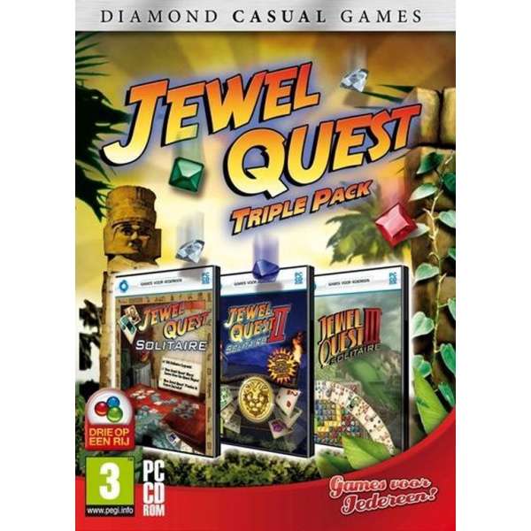 Casual Diamond - 3 Pack Jewel Quest Solitaire - Windows