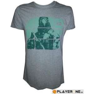 Destiny Grey Melange Green Print - Shirt - S - Windows