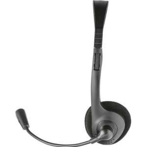 Computer headset - Koptelefoon  voor PC, Laptop, Gaming, Skype - Headset Met Microfoon - Zwart