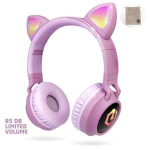 PowerLocus Buddy Draadloze On-Ear Koptelefoon voor Kinderen  - Roze