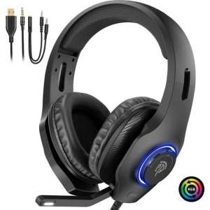 SMX Pro Gaming Headset 7.1 Virtual 3D surround met Microfoon - PS4/PC/Xbox One/Switch