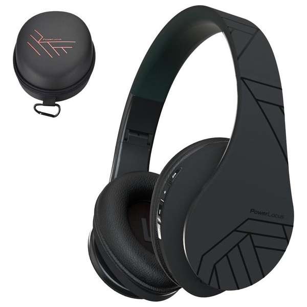 PowerLocus Bluetooth koptelefoon over ear, draadloze koptelefoon en vaste Inklapbaar heads