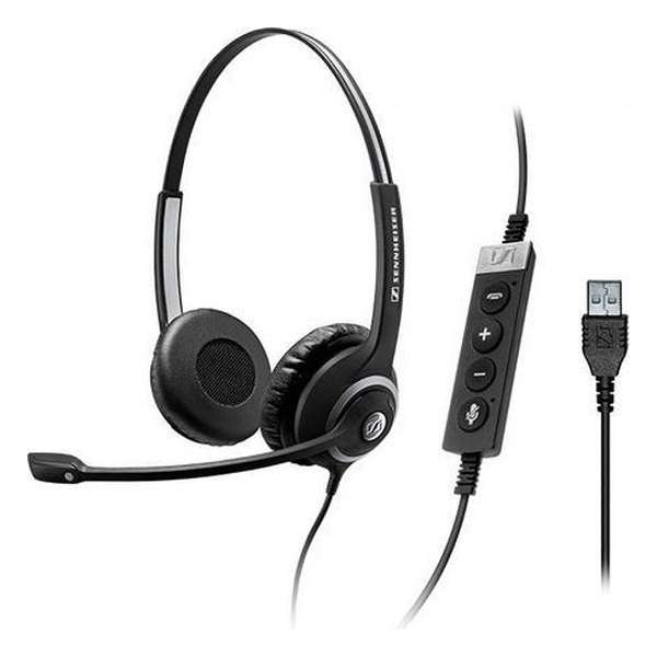 Sennheiser SC 260 MS II USB Stereofonisch Hoofdband Zwart hoofdtelefoon