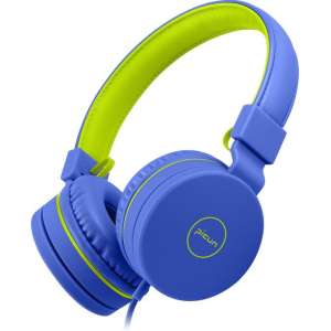 Lovnix C30 - On-Ear Kinderkoptelefoon met Volume Begrenzing 85dB - Koptelefoon voor Kinderen met Flexibele Hoofdband - Blauw