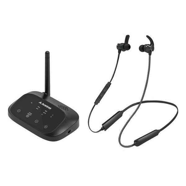 Avantree HT5006 Wireless Headphone & Transmitter Set for TV Watching, Low Audio Delay