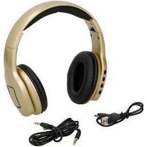 Grundig Koptelefoon/Hoofdtelefoon stereo in luxe goudkleur draadloos bluetooth