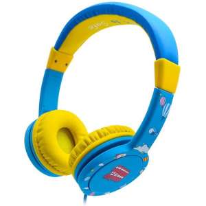 SMX Headset/koptelefoon voor kinderen - Anti-gehoorschade: gelimiteerd op 85 decibel - Blauw