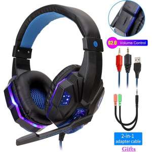 G2000 Gaming Headset - Koptelefoon - Zwart / Blauw