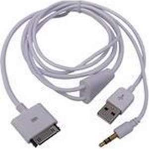Microconnect IP1001 kabeladapter/verloopstukje 1x USB, 1x 3.5mm Wit