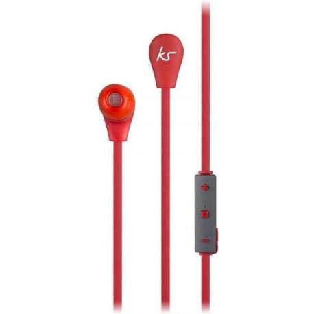 KitSound Bounce Headset In-ear Rood