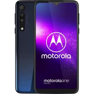 Motorola One Macro - 64GB - Space Blue (Blauw)