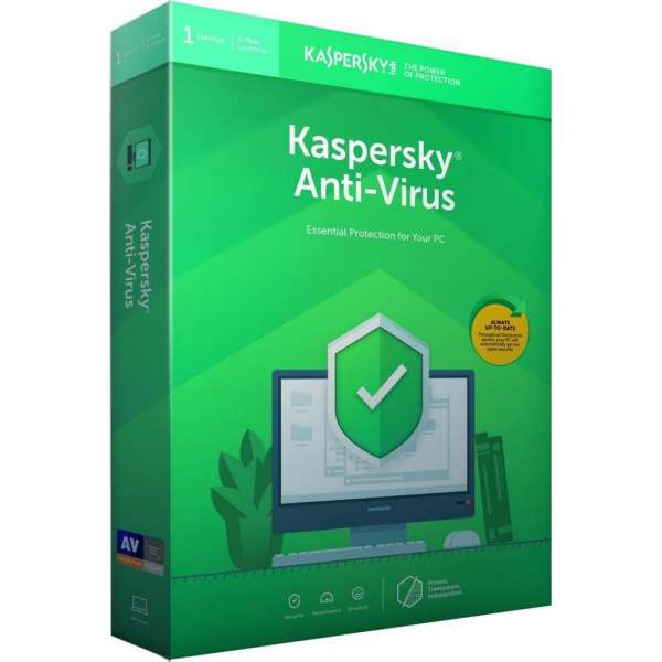 Kaspersky Anti-Virus 2019 - 1 Apparaat - 1 Jaar - Nederlands / Frans - Windows Download