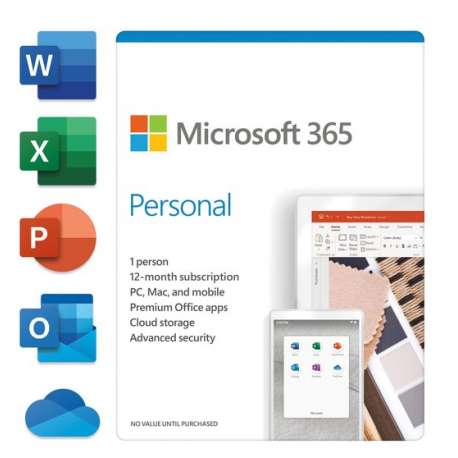 Microsoft 365 personal - engels - 1 jaar abonnement