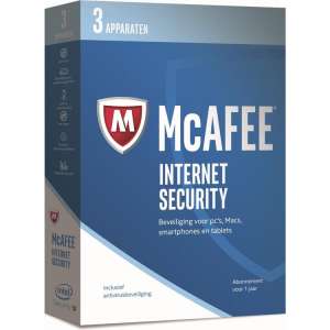 McAfee Internet Security - Nederlands - 3 Apparaten - PC / Mac / iOS / Android