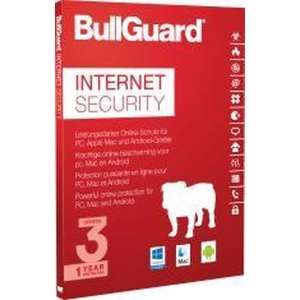 BullGuard Internet Security - 1 Jaar, 3 Gebruikers