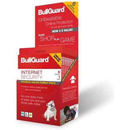 Bullguard Internet Security - 6 Apparaten - Nederlands / Frans - Windows / Mac / Android - Limited edition