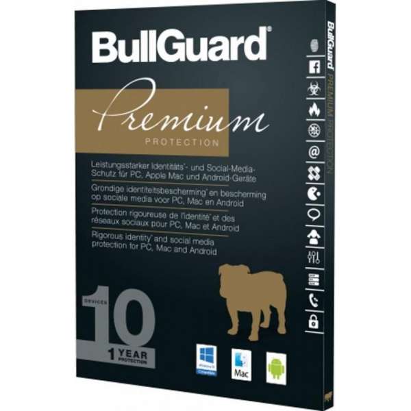 Bullguard Premium Protectie 1 jaar - 10 Apparaten