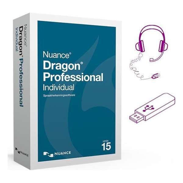 Dragon 15 Professional Individual - Nederlands+Engels