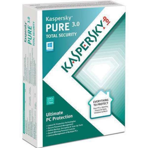 Kaspersky, Pure 3.0 Total Security (3 PC) (Dutch / French)