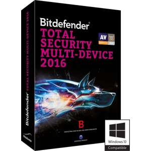 Bitdefender Total Security Multi-Device 2016 - Nederlands / Frans / 1 Jaar / 5 Apparaten