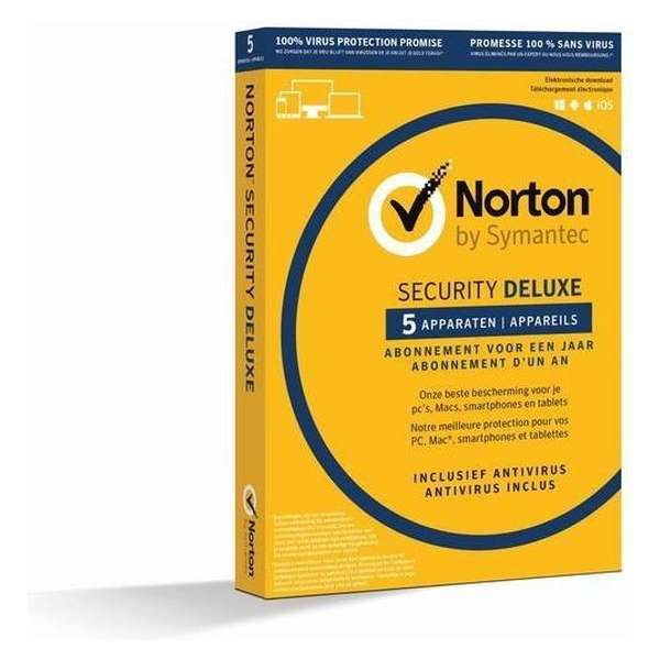 NortonLifeLock Norton Security Deluxe 1 licentie(s) 1 jaar Duits, Nederlands, Frans