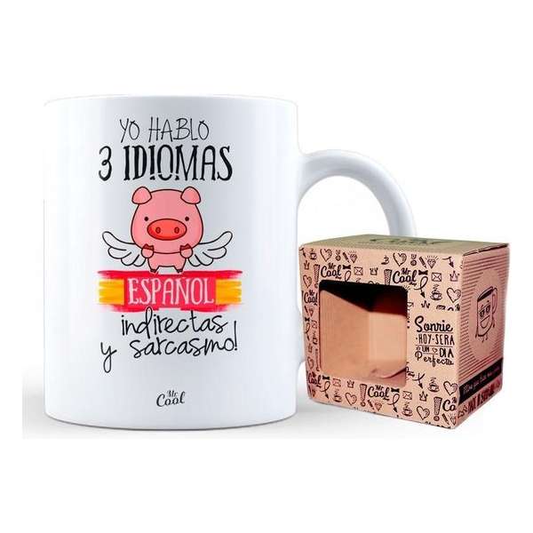 Yo Hablo 3 Idiomas Español Indirectas y Sarcasmo mug