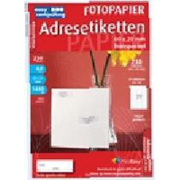 Adresetiketten transparant