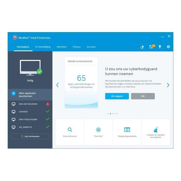 McAfee Total Protection 2018 - 1 Apparaat - Nederlands - Windows / Mac / iOS / Android
