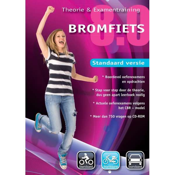 Educontract Bromfiets Theorie en Examen Training 8.0 Standaard - Nederlands/ DVD