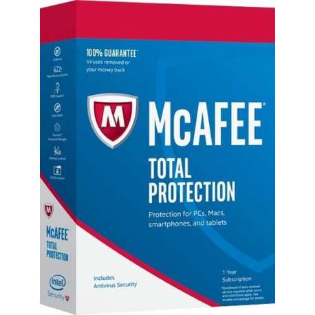 McAfee Total Protection 2018, 1 PC 1 licentie(s)