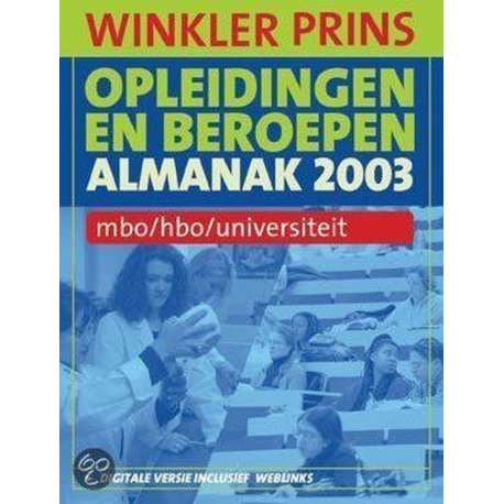 Winkler prins opleidingen en beroepenalmanak 2003