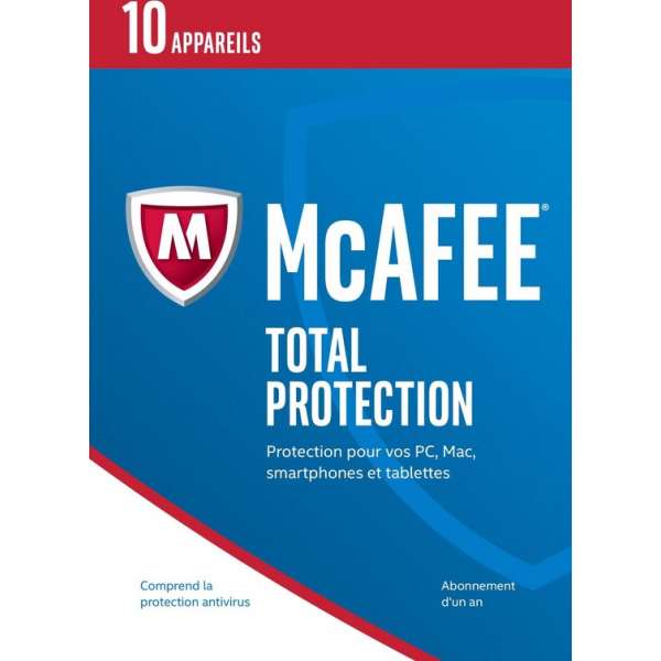 McAfee 2017 Total Protect 10 Device FR