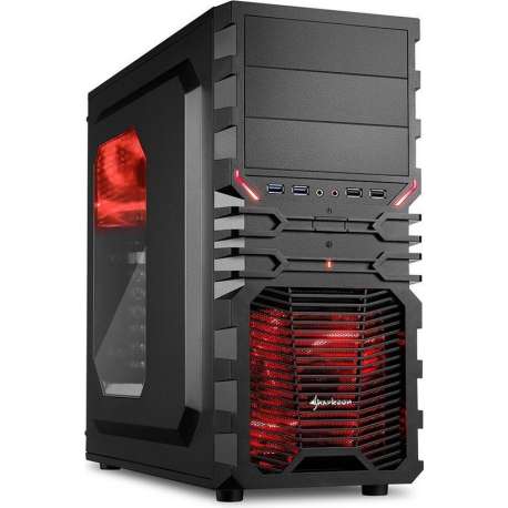 AMD Ryzen 5 3400G Game Computer (Geschikt voor Fortnite) / Gaming PC ROOD - 8GB RAM/120GB SSD/1TB HDD - RX Vega 11 - Windows 10