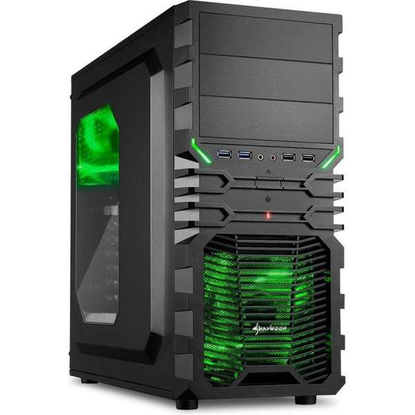 AMD Ryzen 5 3400G Game Computer (Geschikt voor Fortnite) / Gaming PC GROEN - 8GB RAM/120GB SSD/1TB HDD - RX Vega 11 - Windows 10