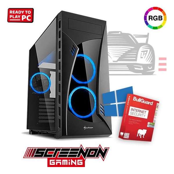 ScreenON - Game PC [AMD Ryzen 5 2600, NVIDIA GeForce GTX 1660 Ti, 16GB RAM, 512GB SSD]