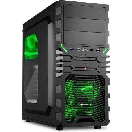 AMD Ryzen 3 2200G Budget Game Computer / Gaming PC - RX Vega 8 - 8GB 2666 RAM - 480GB SSD - GROEN