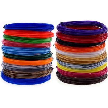 3D pen filament pakket XL 20 kleuren PLA