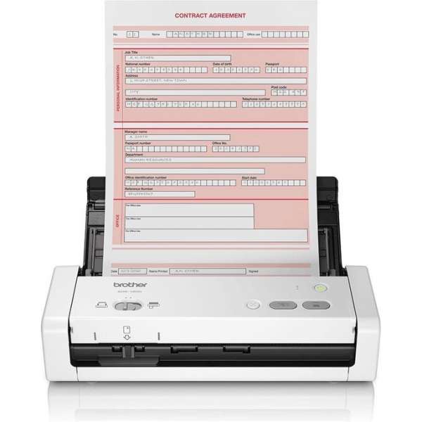 Brother ADS-1200 scanner 600 x 600 DPI ADF-scanner Zwart, Wit A4