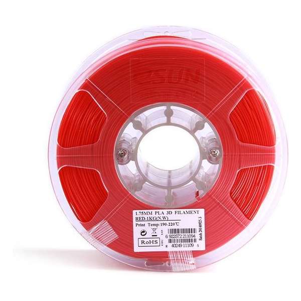 1.75mm rood PLA filament eSun 1kg