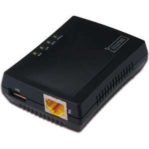 Digitus DN-13020 print server Zwart Ethernet LAN