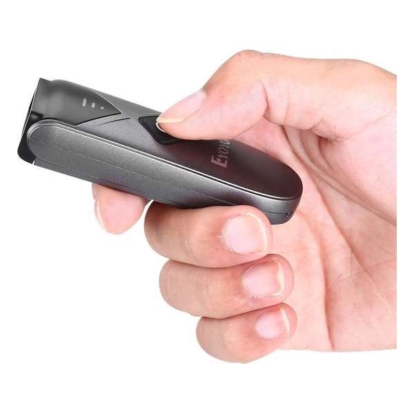 BrandWay Draadloze Mini Barcode Scanner - EAN en QR codes - Bluetooth, 2.4G draadloos en USB verbinding