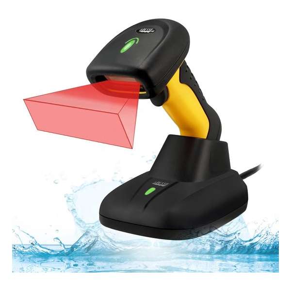 NUSCAN 5200TR 2.4GHz RF Wireless Antimicrobial Waterproof Industry Wireless 2D Barcode Scanner