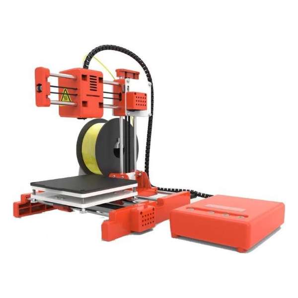 Mini 3D-printer 100 * 100 * 100 mm afdrukformaat 1,75 mm 0,4 mm mondstuk – Oranje